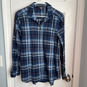 Eddie Bauer plaid blouse, Size L.  EUC